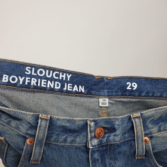 J. CREW BA646 Slouchy boyfriend jean in Southern Sky wash Mid Rise Rips Holes - Picture 10 of 12